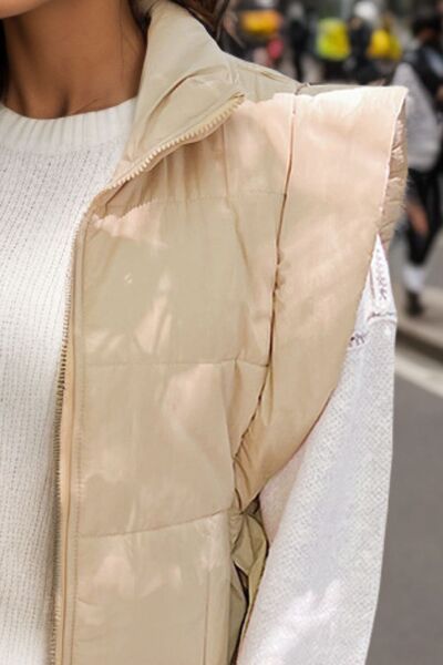 Women's Zip It Up Pocketed Vest Coat| Bella Modal_2