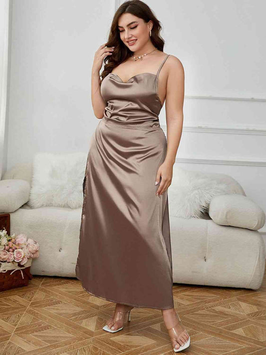 Midnight Elegance Plus Size Night Dress for women|Bella Modal_0