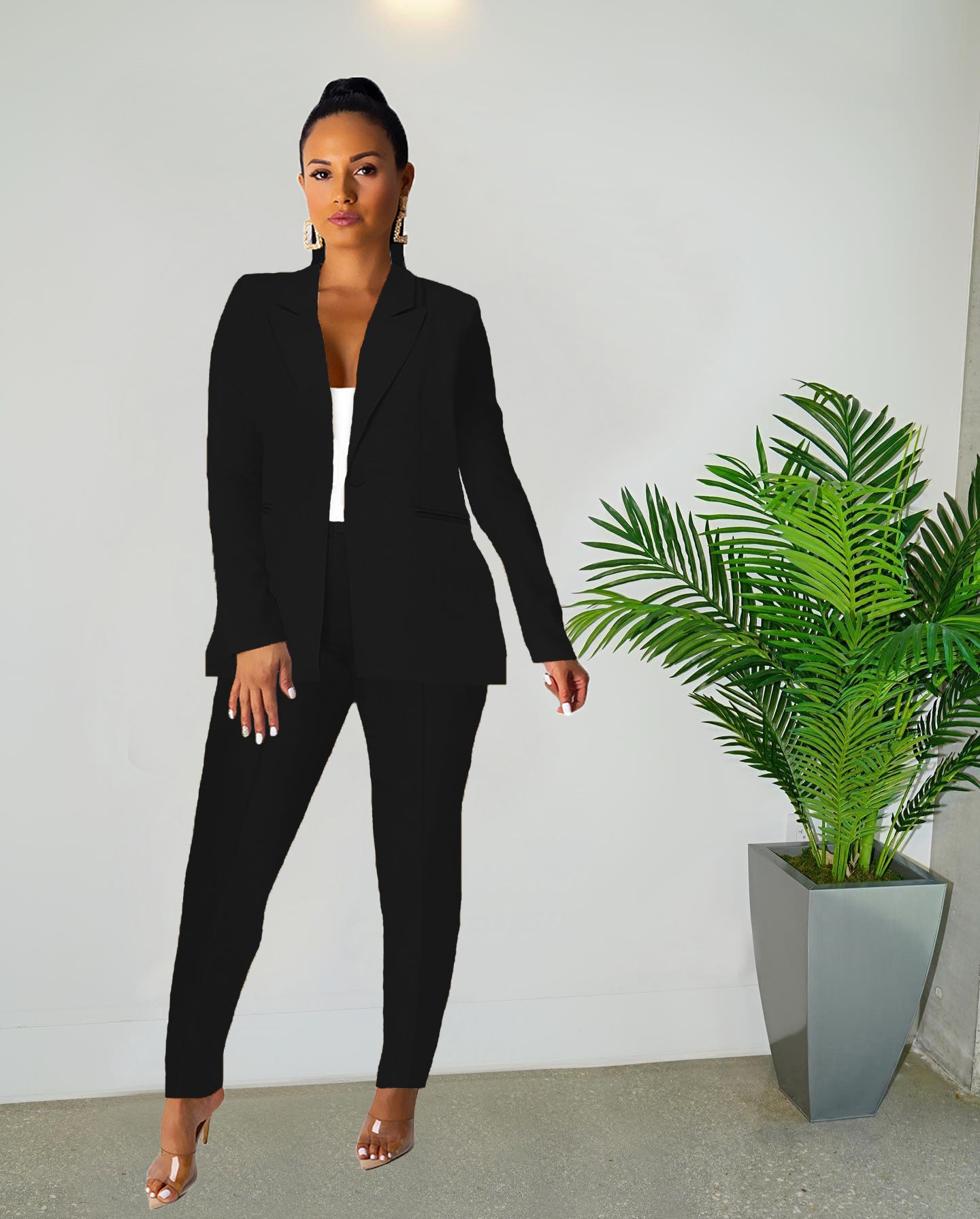 Be My Boss Two Piece Casual Suit Set_2