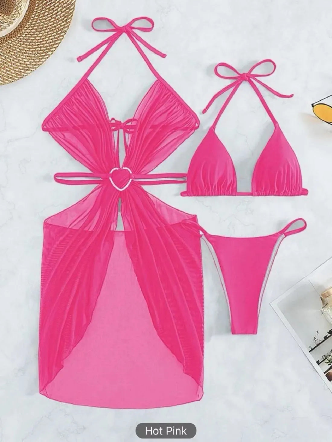 Summer Vacation Women's Mesh Bikini Set_14